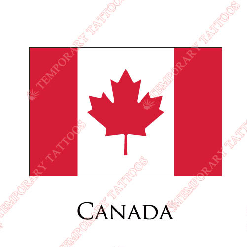 Canada flag Customize Temporary Tattoos Stickers NO.1842